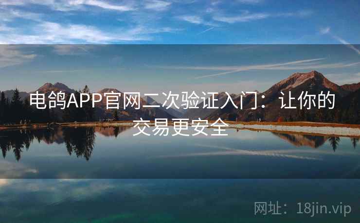 电鸽APP官网二次验证入门：让你的交易更安全