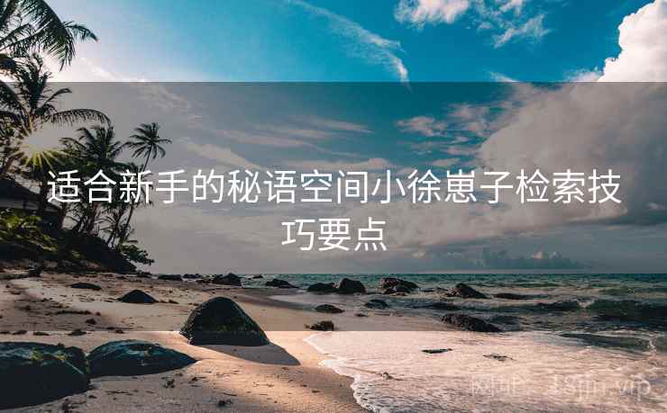 适合新手的秘语空间小徐崽子检索技巧要点